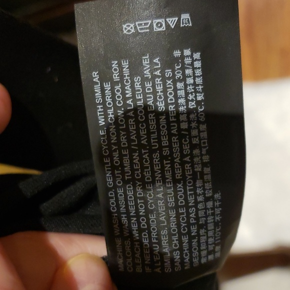 Nwt Theory large black tshirt top 3/4 long sleeve - Picture 9 of 10